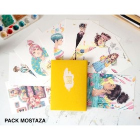 Pack Mostaza postales...