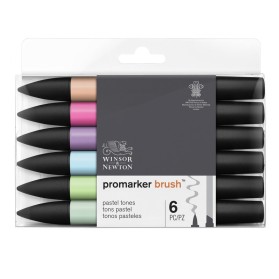 Set Promarker Brush 6 Pastel